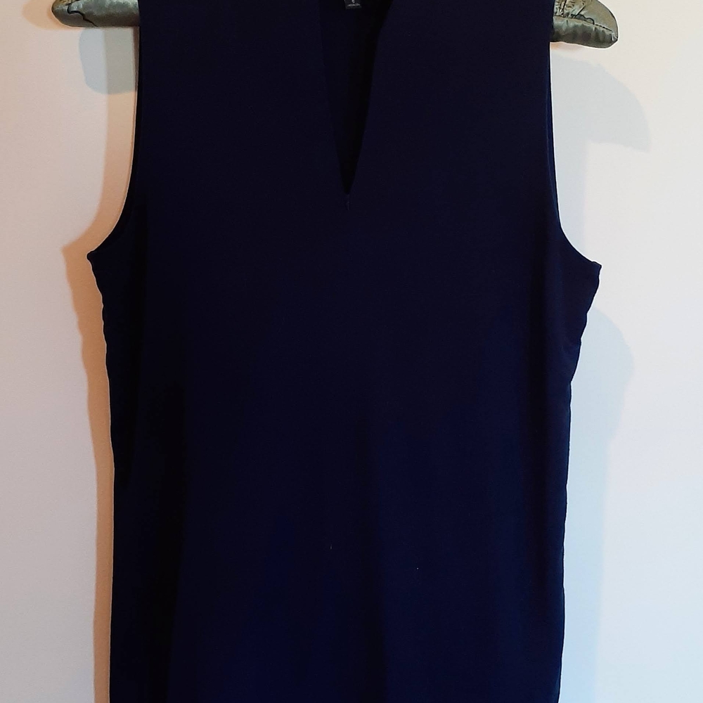 Talbots Dark Blue V-Neck Tank Top